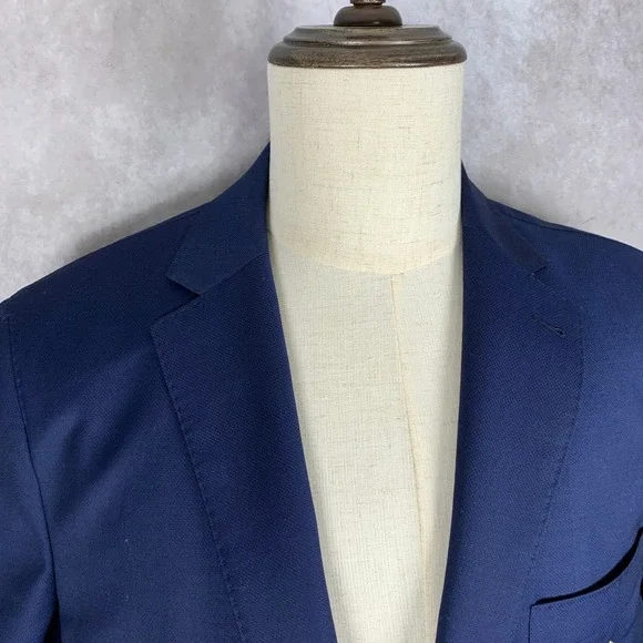 Peter Millar Blazer Jacket Men Large Navy Regular Preppy Unlined Sport Coat NEW